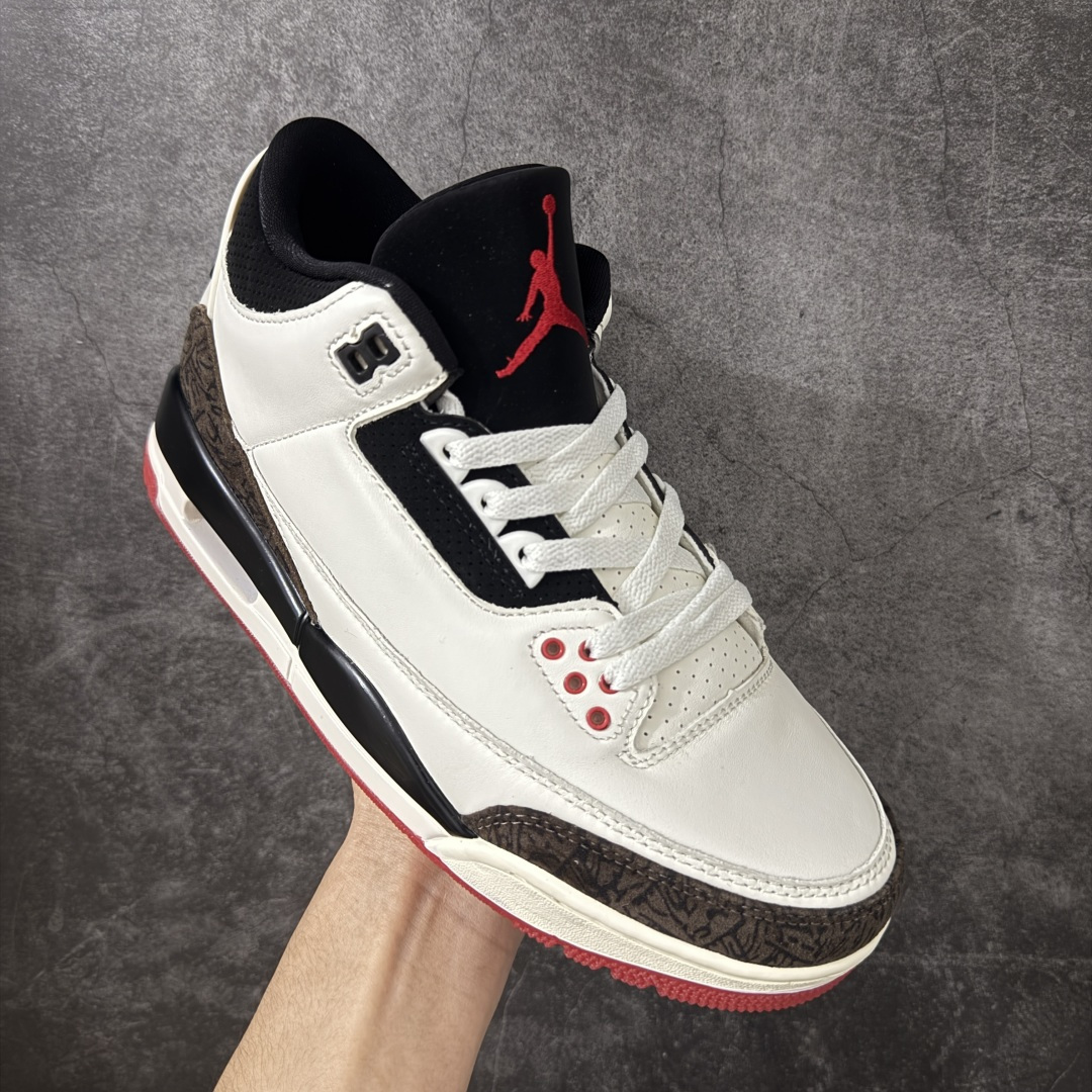 图片[3]-【原厂版】Jordan Air Jordan 3 Retro OG\”World\’s Best Dad\” AJ3父亲节限定 舒适百搭 复古篮球鞋 男女同款 白黑 IF4396-103 原厂皮料 原装细纹磨砂爆裂纹 原楦原纸板开发 确保原汁原味 原厂皮料质感色泽绝无偏差 完美中底拉帮 原厂中底钢印 原档案大底 如假白送 大底纹路 气垫通透度PU的回弹性均百分百还原 原厂电绣鞋舌飞人刺绣针数立体讲究精细欢迎对比正品原鞋 尺码：36-47.5-莆田鞋