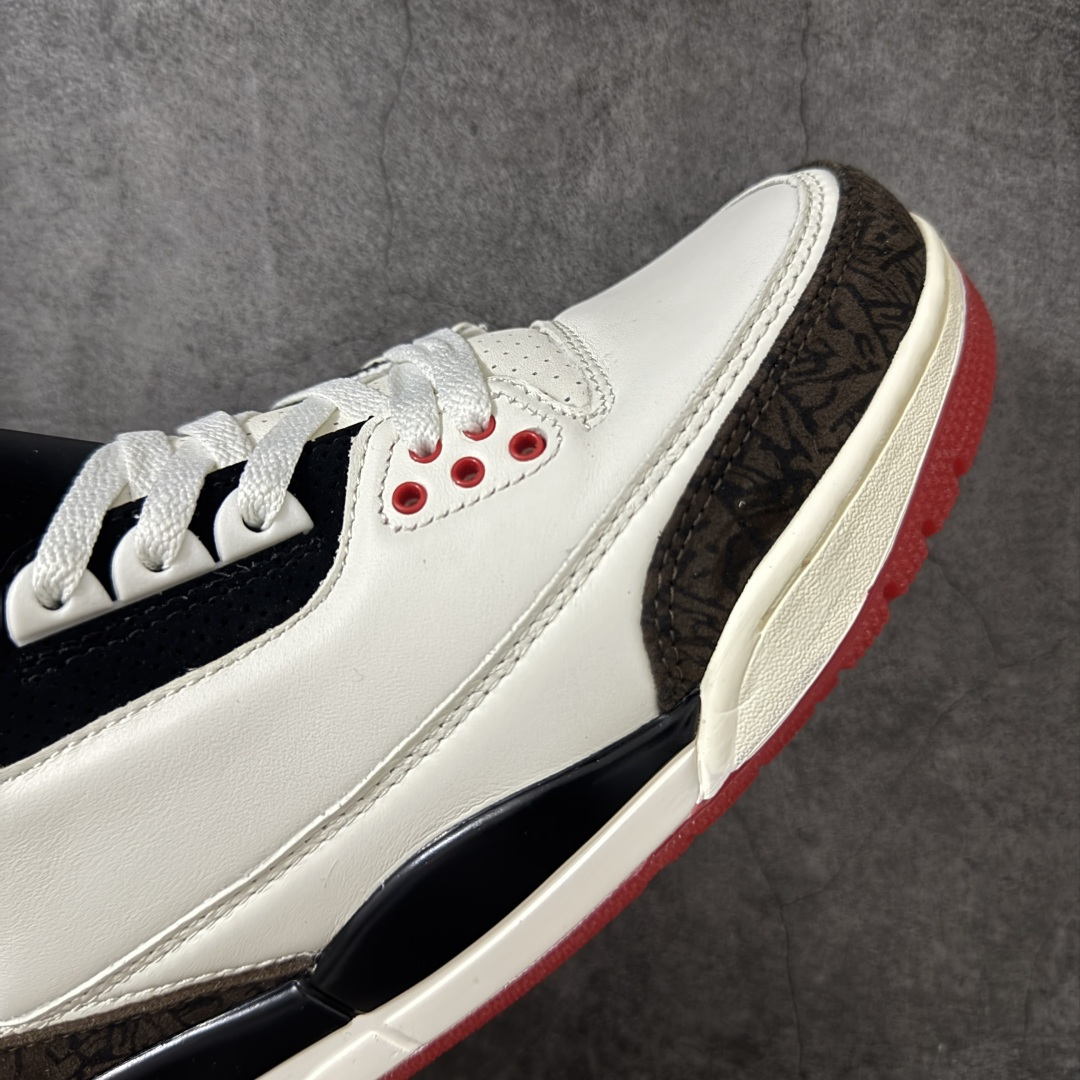 图片[6]-【原厂版】Jordan Air Jordan 3 Retro OG\”World\’s Best Dad\” AJ3父亲节限定 舒适百搭 复古篮球鞋 男女同款 白黑 IF4396-103 原厂皮料 原装细纹磨砂爆裂纹 原楦原纸板开发 确保原汁原味 原厂皮料质感色泽绝无偏差 完美中底拉帮 原厂中底钢印 原档案大底 如假白送 大底纹路 气垫通透度PU的回弹性均百分百还原 原厂电绣鞋舌飞人刺绣针数立体讲究精细欢迎对比正品原鞋 尺码：36-47.5-莆田鞋