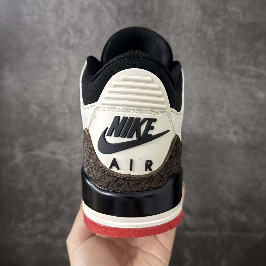 图片[4]-【原厂版】Jordan Air Jordan 3 Retro OG\”World\’s Best Dad\” AJ3父亲节限定 舒适百搭 复古篮球鞋 男女同款 白黑 IF4396-103 原厂皮料 原装细纹磨砂爆裂纹 原楦原纸板开发 确保原汁原味 原厂皮料质感色泽绝无偏差 完美中底拉帮 原厂中底钢印 原档案大底 如假白送 大底纹路 气垫通透度PU的回弹性均百分百还原 原厂电绣鞋舌飞人刺绣针数立体讲究精细欢迎对比正品原鞋 尺码：36-47.5-莆田鞋