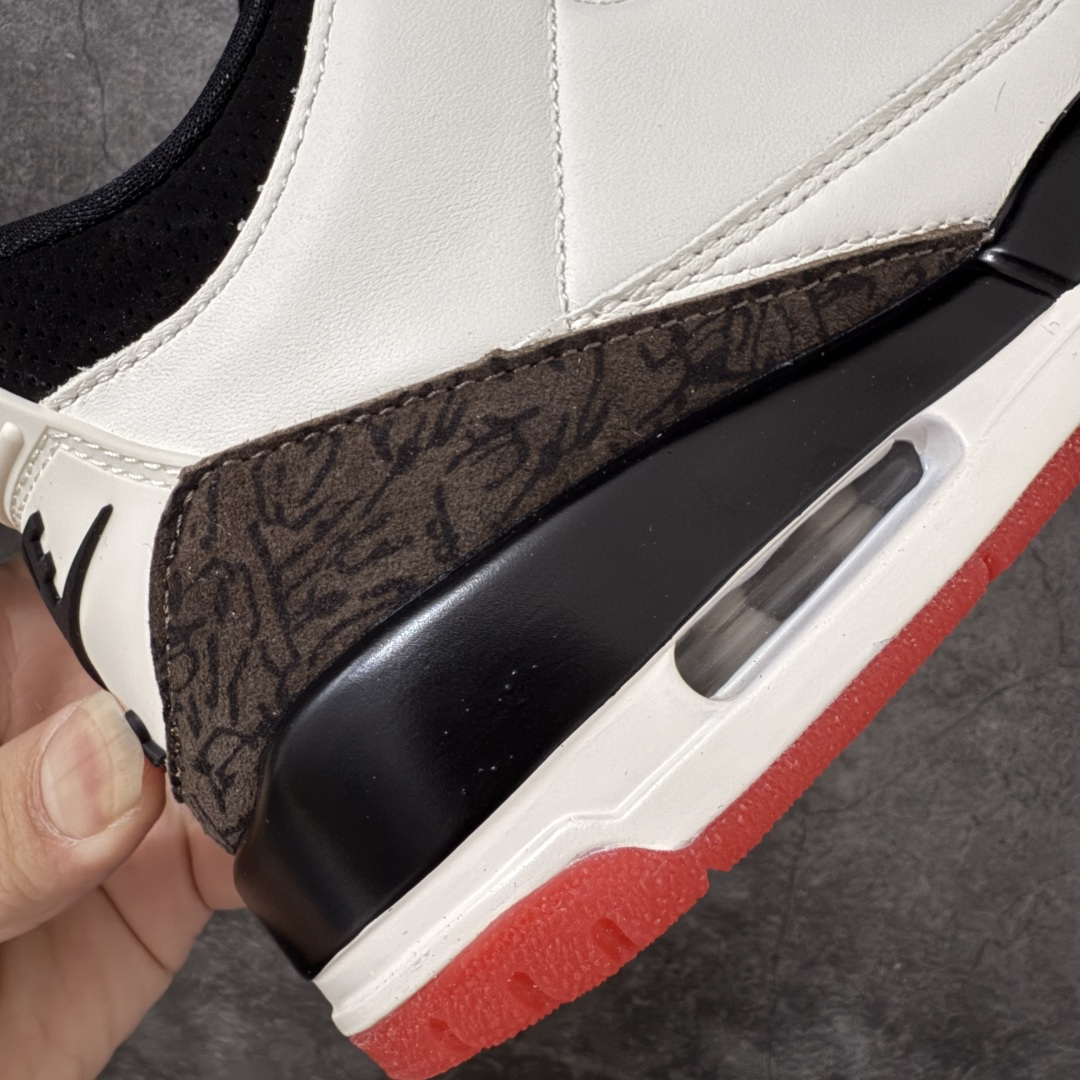 图片[3]-【原厂版】Jordan Air Jordan 3 Retro OG\”World\’s Best Dad\” AJ3父亲节限定 舒适百搭 复古篮球鞋 男女同款 白黑 IF4396-103 原厂皮料 原装细纹磨砂爆裂纹 原楦原纸板开发 确保原汁原味 原厂皮料质感色泽绝无偏差 完美中底拉帮 原厂中底钢印 原档案大底 如假白送 大底纹路 气垫通透度PU的回弹性均百分百还原 原厂电绣鞋舌飞人刺绣针数立体讲究精细欢迎对比正品原鞋 尺码：36-47.5-莆田鞋