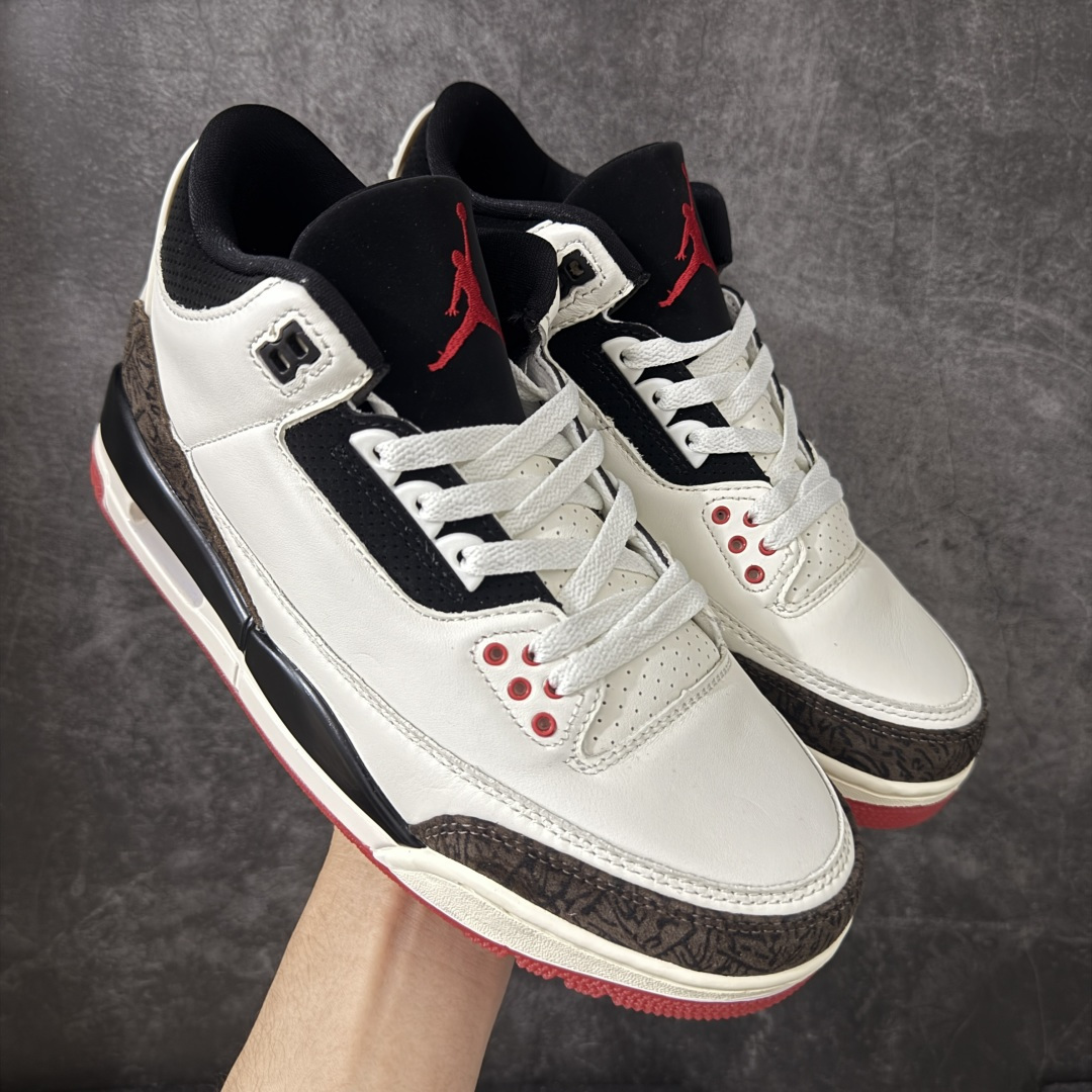 【原厂版】Jordan Air Jordan 3 Retro OG\”World\’s Best Dad\” AJ3父亲节限定 舒适百搭 复古篮球鞋 男女同款 白黑 IF4396-103 原厂皮料 原装细纹磨砂爆裂纹 原楦原纸板开发 确保原汁原味 原厂皮料质感色泽绝无偏差 完美中底拉帮 原厂中底钢印 原档案大底 如假白送 大底纹路 气垫通透度PU的回弹性均百分百还原 原厂电绣鞋舌飞人刺绣针数立体讲究精细欢迎对比正品原鞋 尺码：36-47.5-莆田鞋