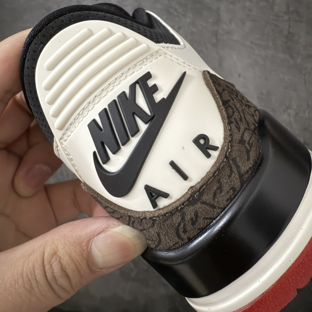 图片[2]-【原厂版】Jordan Air Jordan 3 Retro OG\”World\’s Best Dad\” AJ3父亲节限定 舒适百搭 复古篮球鞋 男女同款 白黑 IF4396-103 原厂皮料 原装细纹磨砂爆裂纹 原楦原纸板开发 确保原汁原味 原厂皮料质感色泽绝无偏差 完美中底拉帮 原厂中底钢印 原档案大底 如假白送 大底纹路 气垫通透度PU的回弹性均百分百还原 原厂电绣鞋舌飞人刺绣针数立体讲究精细欢迎对比正品原鞋 尺码：36-47.5-莆田鞋