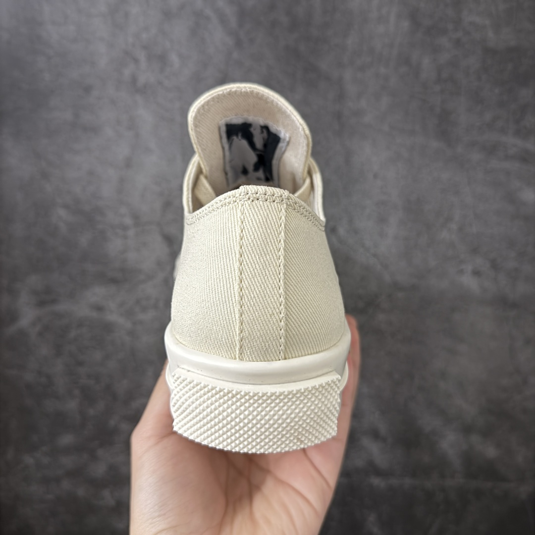 RO / Rick Owens 瑞克·欧文斯 帆布四孔 长舌新款低帮/经典底/细鞋带款 东莞原厂进口定制