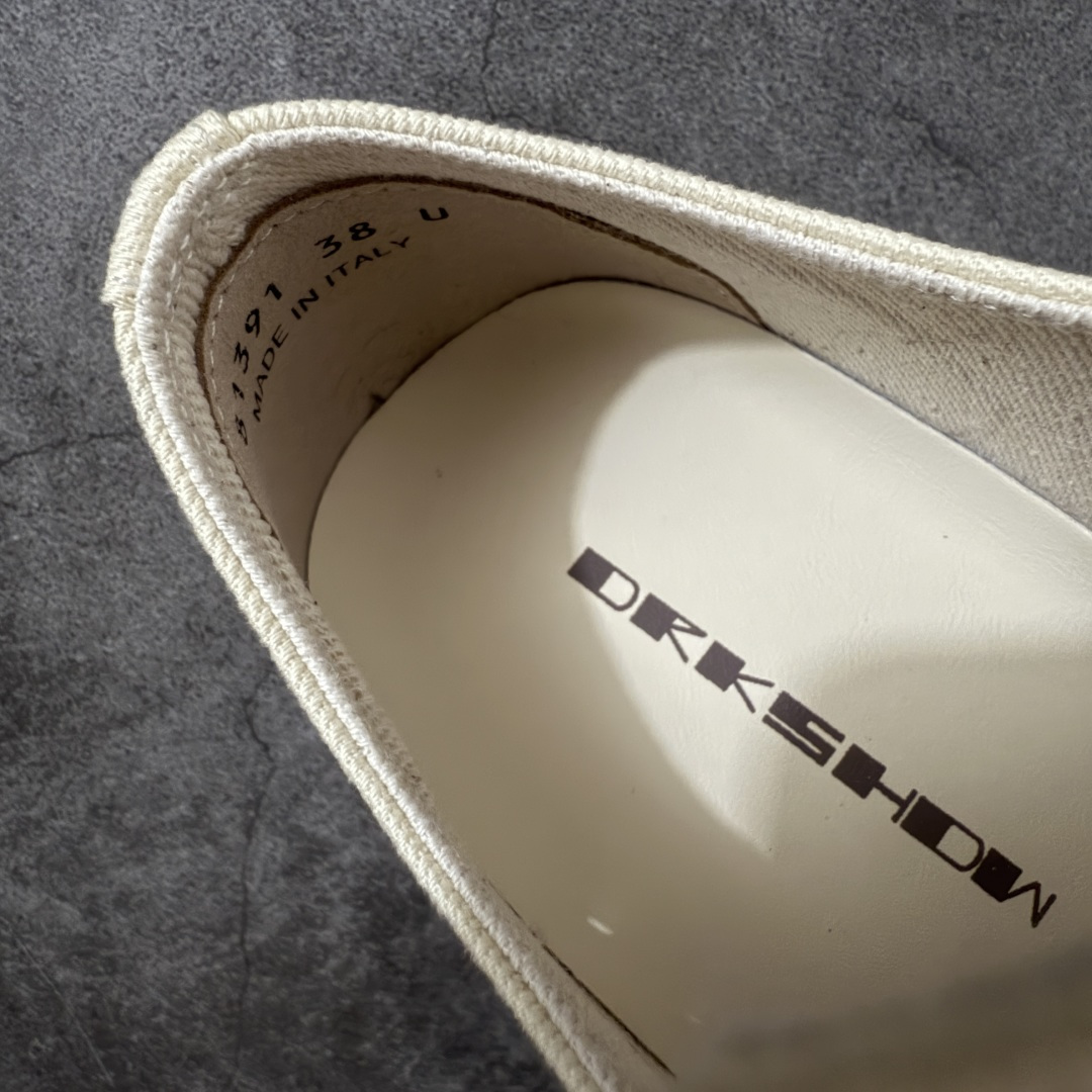 RO / Rick Owens 瑞克·欧文斯 帆布四孔 长舌新款低帮/经典底/细鞋带款 东莞原厂进口定制
