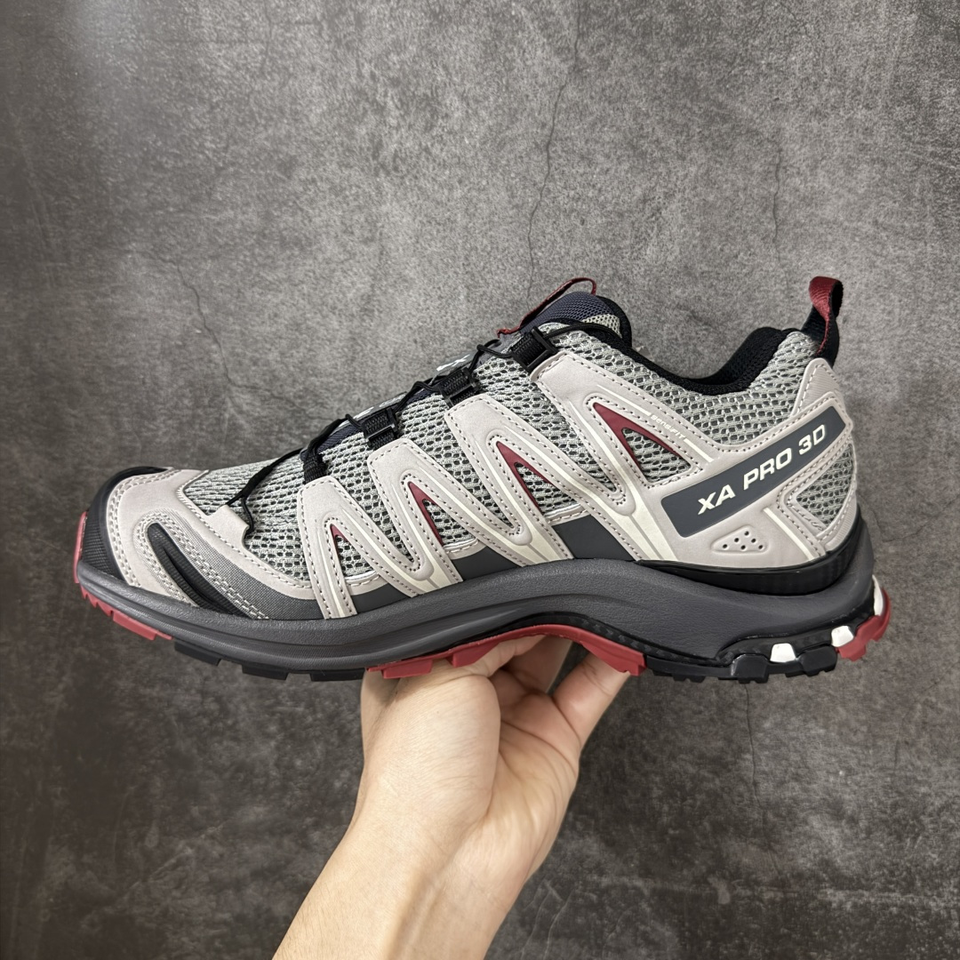 SALOMON萨洛蒙 XA PRO 3D 樱花 百搭舒适 低帮 户外功能鞋 男女同款 灰色 纯原外贸平台