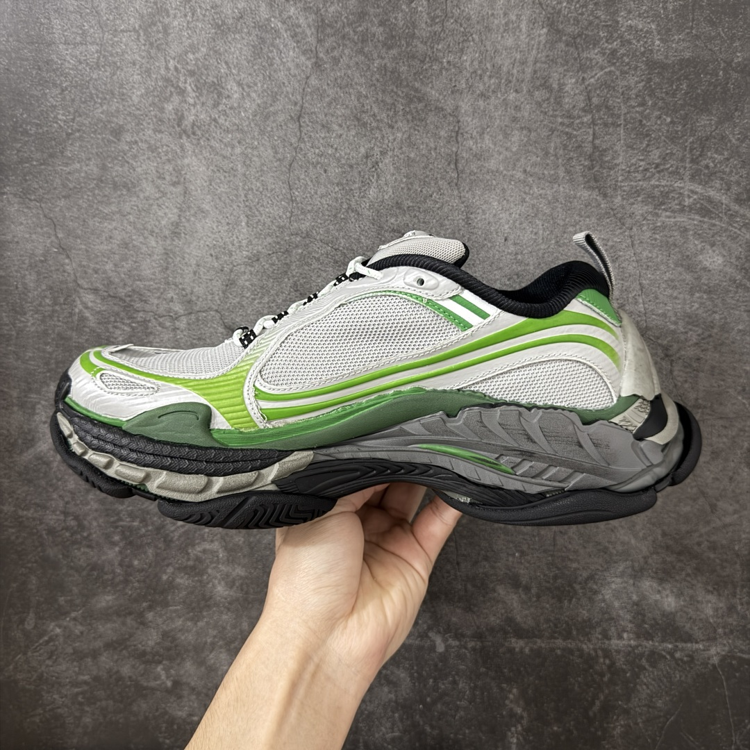 图片[2]-【i8纯原】Balenciaga巴黎世家24代 Triple S .2 灰白 低帮 老爹鞋 市场老牌巴黎世家大厂出品 品质价格无需多言 原鞋原材料打造 一比一细节还原 此款相对之前款式轻质很多 超厚鞋底增高4-5cm 高街风格 货号：865849WTR2G1800 尺码：36-46-莆田鞋