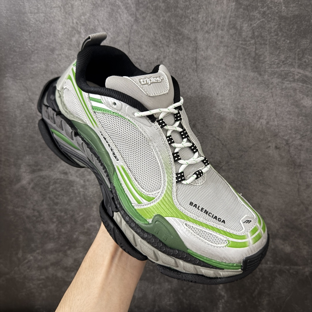 图片[3]-【i8纯原】Balenciaga巴黎世家24代 Triple S .2 灰白 低帮 老爹鞋 市场老牌巴黎世家大厂出品 品质价格无需多言 原鞋原材料打造 一比一细节还原 此款相对之前款式轻质很多 超厚鞋底增高4-5cm 高街风格 货号：865849WTR2G1800 尺码：36-46-莆田鞋
