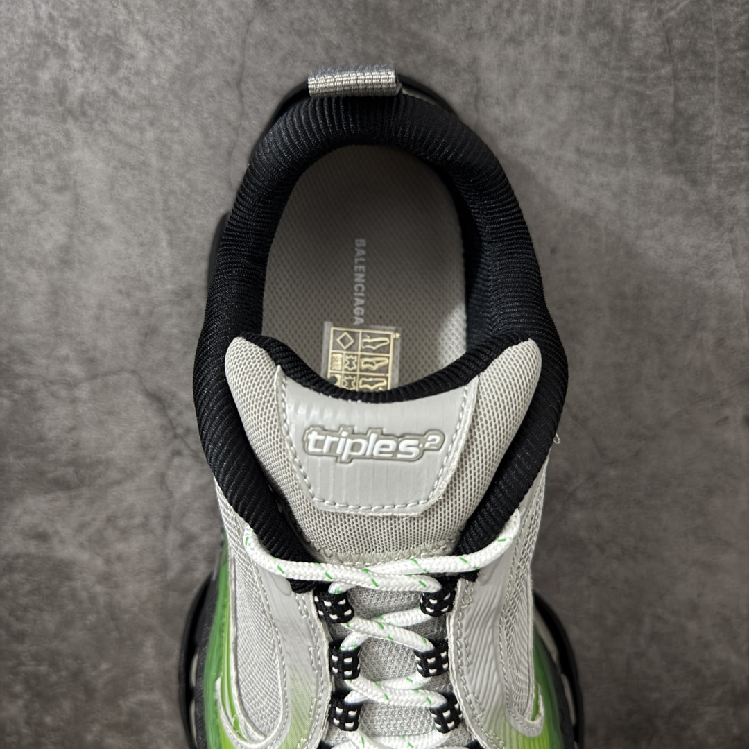 图片[8]-【i8纯原】Balenciaga巴黎世家24代 Triple S .2 灰白 低帮 老爹鞋 市场老牌巴黎世家大厂出品 品质价格无需多言 原鞋原材料打造 一比一细节还原 此款相对之前款式轻质很多 超厚鞋底增高4-5cm 高街风格 货号：865849WTR2G1800 尺码：36-46-莆田鞋