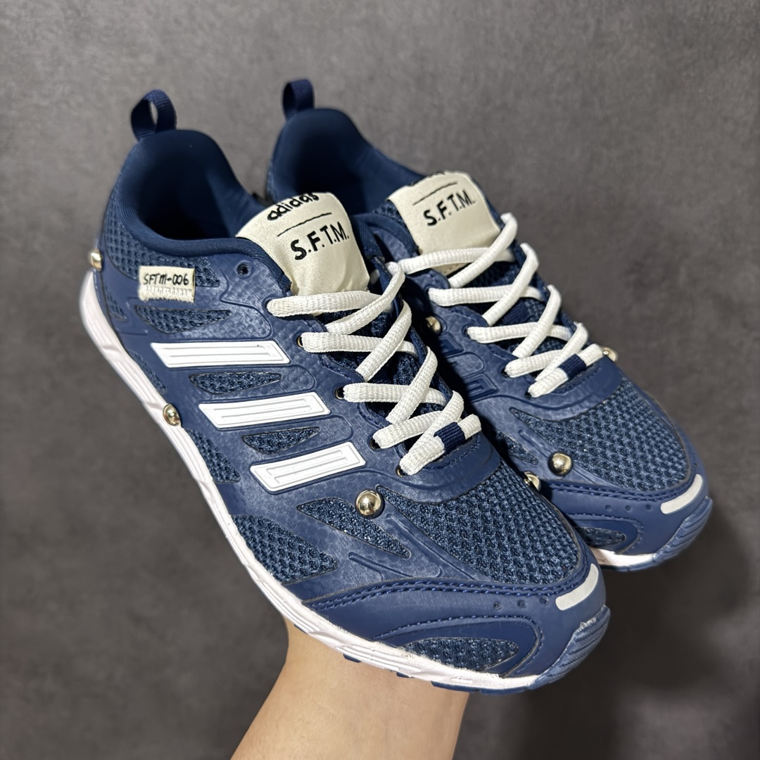 图片[7]-【公司级】Song For The Mute x AD originals Adizero PR SFTM-006 复古薄底舒适百搭透气跑步鞋 原楦纸板数据开发 铸造原味鞋型。鞋身采用网眼+TPU材质，大面TPU1.0​厚度，耐磨防撕裂面料和TPU后跟结构，金属铆钉点缀鞋面，搭配织物内里，舒适妥帖。双密度大底设计，更具稳定性。细节处理无敌。 尺码：36 36.5 37 38 38.5 39 40 40.5 41 42 42.5 43 44 44.5 45-莆田鞋