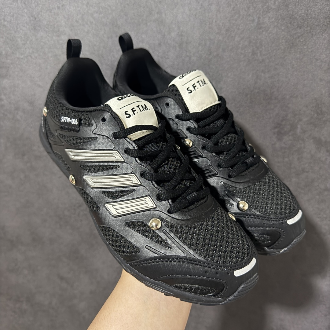 图片[6]-【公司级】Song For The Mute x AD originals Adizero PR SFTM-006 复古薄底舒适百搭透气跑步鞋 原楦纸板数据开发 铸造原味鞋型。鞋身采用网眼+TPU材质，大面TPU1.0​厚度，耐磨防撕裂面料和TPU后跟结构，金属铆钉点缀鞋面，搭配织物内里，舒适妥帖。双密度大底设计，更具稳定性。细节处理无敌。 尺码：36 36.5 37 38 38.5 39 40 40.5 41 42 42.5 43 44 44.5 45-莆田鞋
