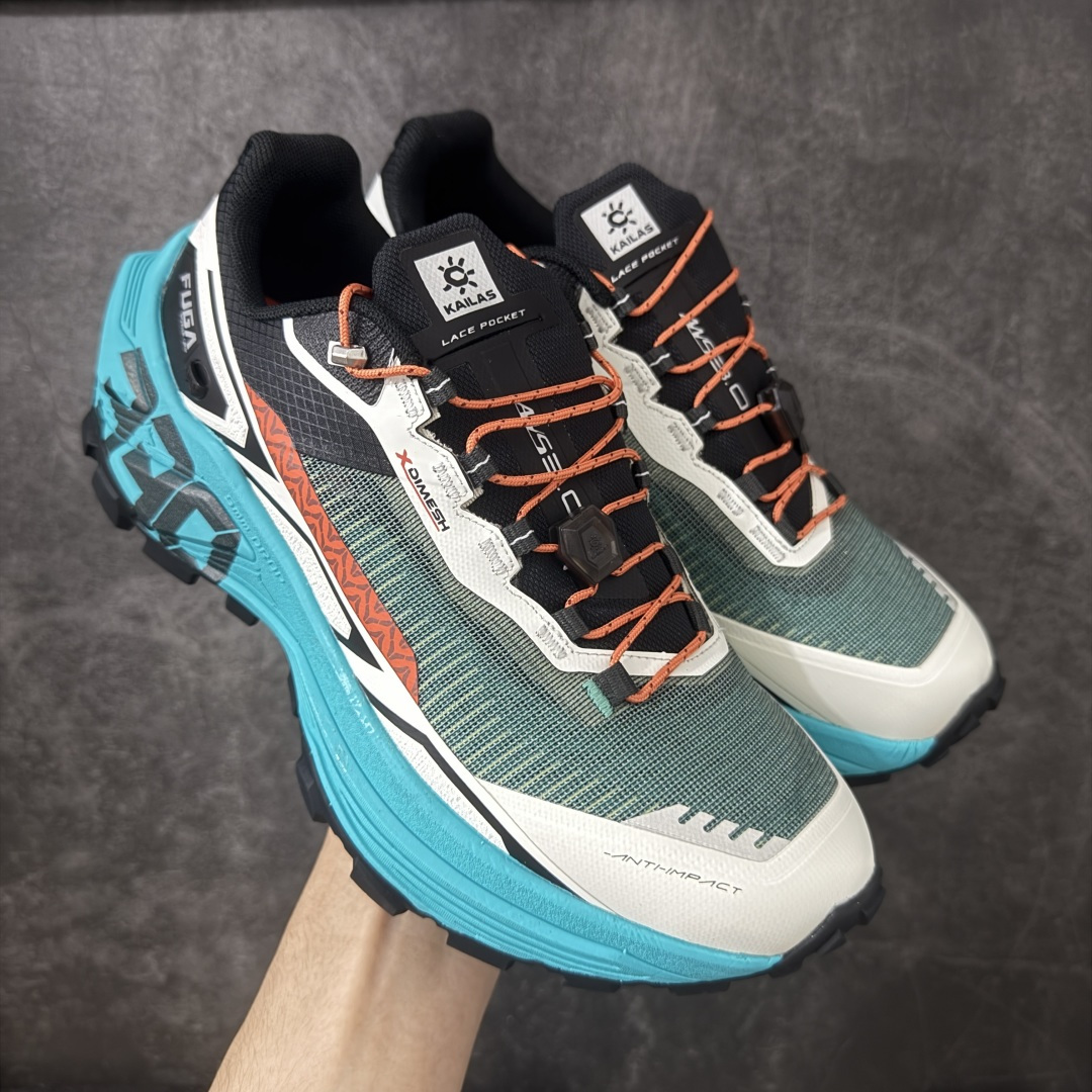 【GX纯原】凯乐石Kailas Fuga EX330 大坡王竞技系列全防水低帮登山户外休闲运动慢跑鞋系带款 全新版本 正确细节 区别市场错版 细节见分晓 注意正确私模大底（鞋头无字 鞋底带锯齿） 正确版本网面 正确鞋垫 原盒配置 升级原楦原纸版开发版型，采用XDiMESH多维网面面料材质，搭载减震科技恢复性高密EVA中底,防滑耐磨RB橡胶外底❗️ 货号：KS2533255 尺码：36-45 带半码-选品中心