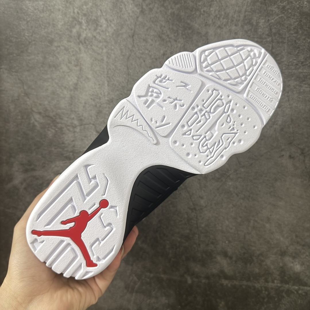 图片[9]-【XP纯原】AJ9白黑 高帮 Jordan Air Jordan 9 Retro OG Space Jam 经典舒适 复古篮球鞋 男女同款 白黑 外贸特供批次 原楦原档案数据开模打造 原厂中底拉帮钢印 货号：IX6179-100 尺码：40 40.5 41 42 42.5 43 44 44.5 45 46 47.5-莆田鞋