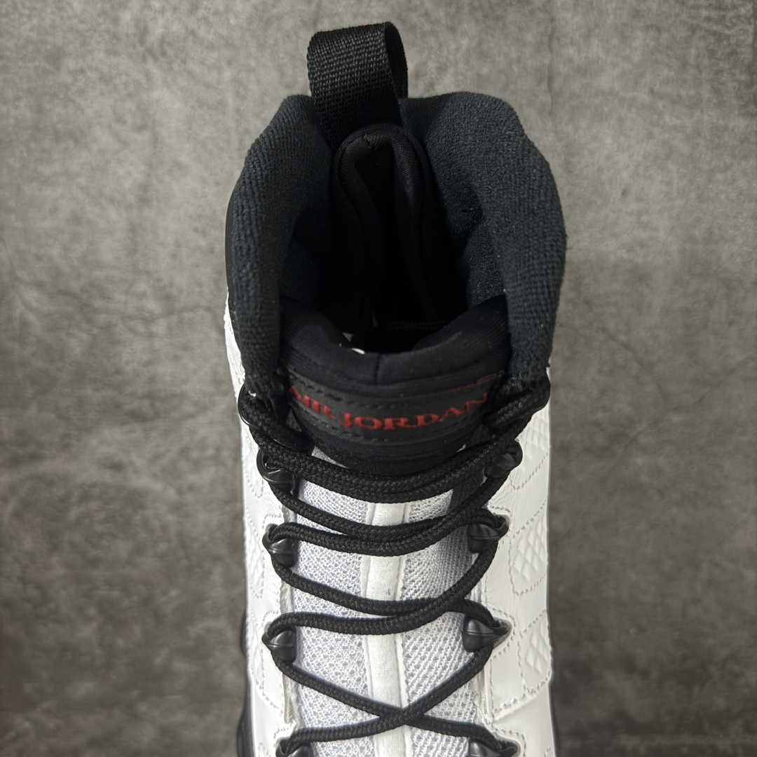 图片[8]-【XP纯原】AJ9白黑 高帮 Jordan Air Jordan 9 Retro OG Space Jam 经典舒适 复古篮球鞋 男女同款 白黑 外贸特供批次 原楦原档案数据开模打造 原厂中底拉帮钢印 货号：IX6179-100 尺码：40 40.5 41 42 42.5 43 44 44.5 45 46 47.5-莆田鞋