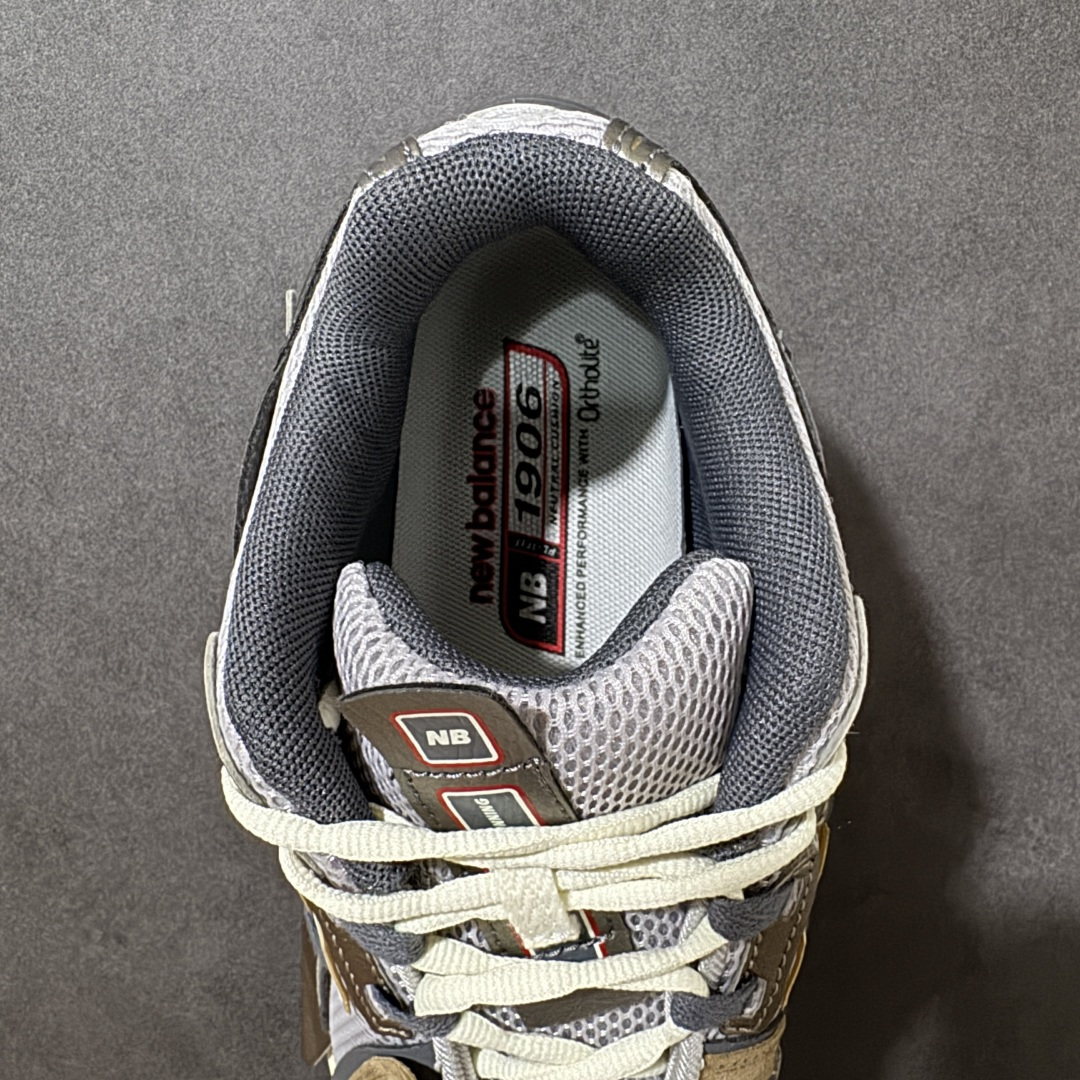 图片[6]-【公司级】New Balance 1906系列复古老爹风休闲运动慢跑鞋 U19066U8  #采用轻质牛剖革拼接透气网眼衬垫织物鞋面材质 T-Beam大底提供足步弓支撑，保持步态稳定 后跟搭载外露缓震胶  尺码：36 37 37.5 38 38.5 39 40 40.5 41 42 42.5 43 44 44.5 45-选品中心