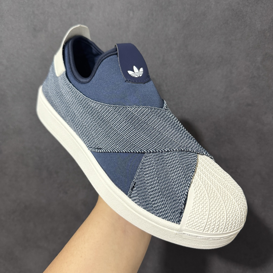 图片[3]-【公司级】阿迪达斯十字交叉绑带Adidas SUPERSTAR SLIP ON W S 贝壳头十字交叉绑带 白山联名款绑带 男女鞋 货号：KZ7554 尺码：36 36.5 37.5 38 38.5 39 40 40.5 41 42 42.5 43 44 45-选品中心