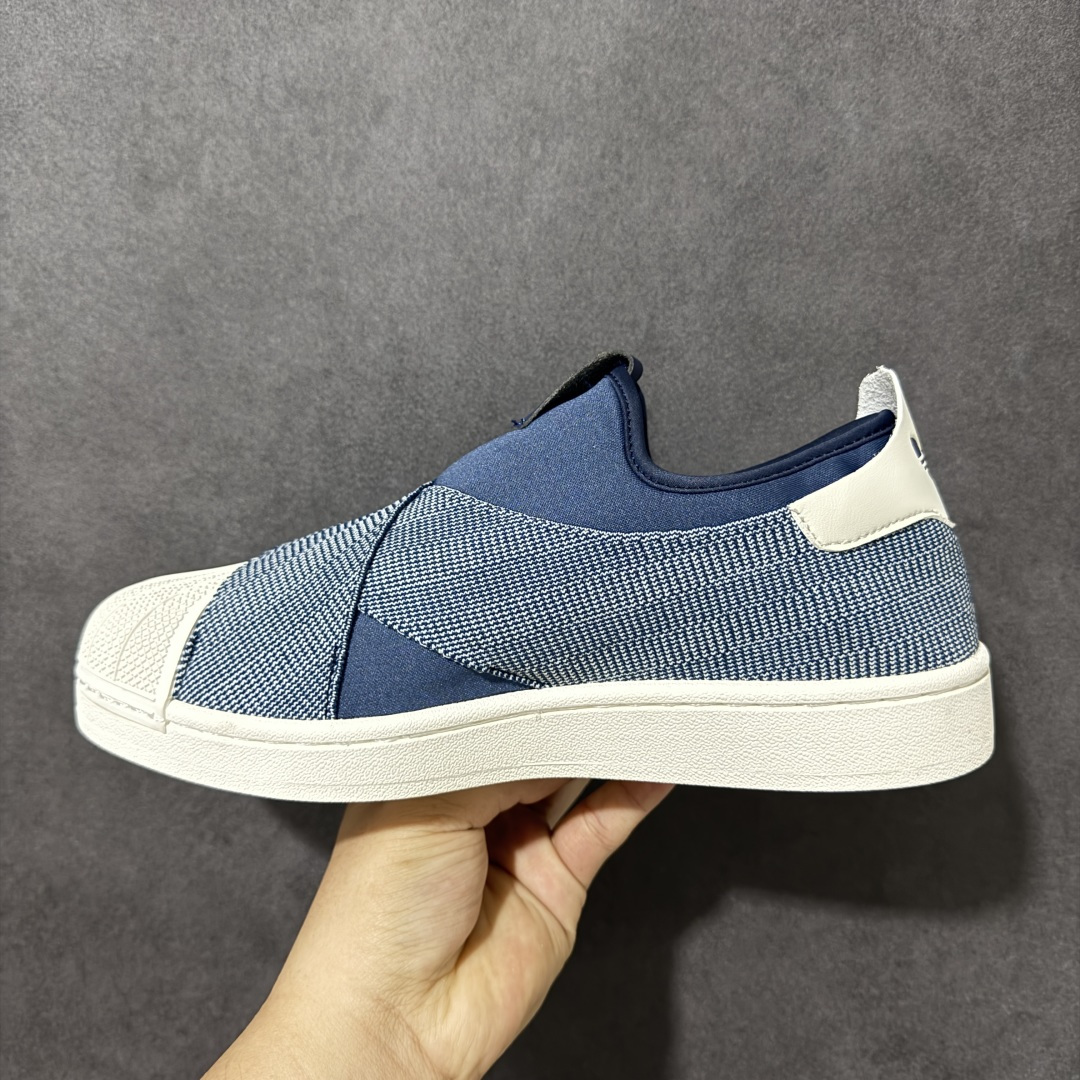 图片[2]-【公司级】阿迪达斯十字交叉绑带Adidas SUPERSTAR SLIP ON W S 贝壳头十字交叉绑带 白山联名款绑带 男女鞋 货号：KZ7554 尺码：36 36.5 37.5 38 38.5 39 40 40.5 41 42 42.5 43 44 45-选品中心
