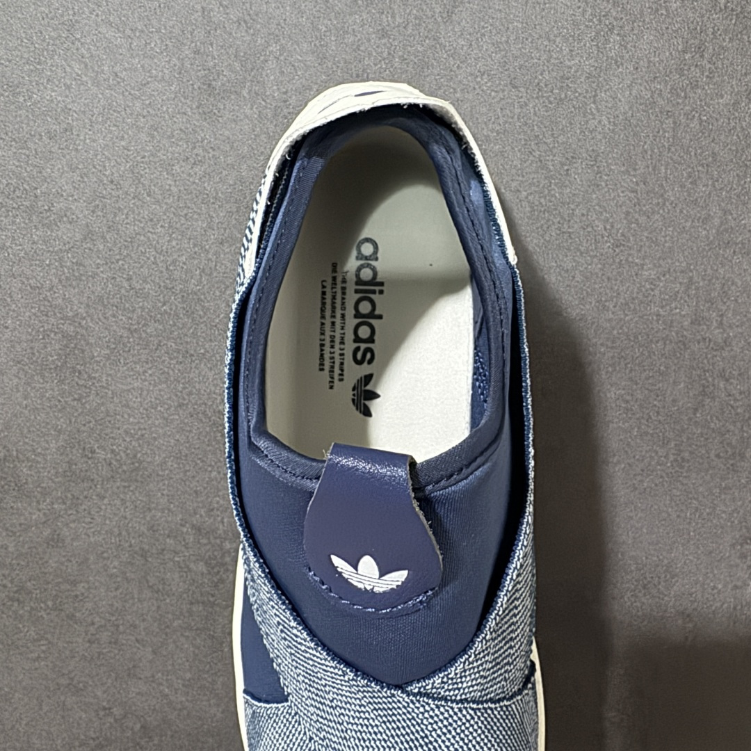 图片[6]-【公司级】阿迪达斯十字交叉绑带Adidas SUPERSTAR SLIP ON W S 贝壳头十字交叉绑带 白山联名款绑带 男女鞋 货号：KZ7554 尺码：36 36.5 37.5 38 38.5 39 40 40.5 41 42 42.5 43 44 45-选品中心