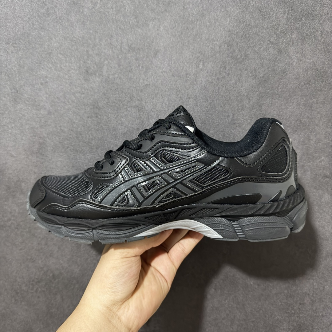 图片[2]-【公司级】ASICS GEL-NYC 经典舒适跑步鞋 男女同款 黑色 货号： 1203A280-003 尺码：36-47带半码-莆田鞋