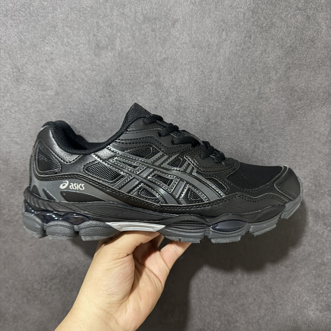 【公司级】ASICS GEL-NYC 经典舒适跑步鞋 男女同款 黑色 货号： 1203A280-003 尺码：36-47带半码-选品中心