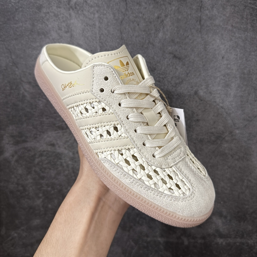 图片[3]-【正确版】桑巴德训拖鞋一脚蹬 正确版出货！ adidas originals Samba OG MULE 包头拖鞋 黑色 货号：KH7719 浅米色 尺码：35.5 36 36.5 37 38 38.5 39 40 40.5 41 42 42.5 43 44 44.5 45-选品中心