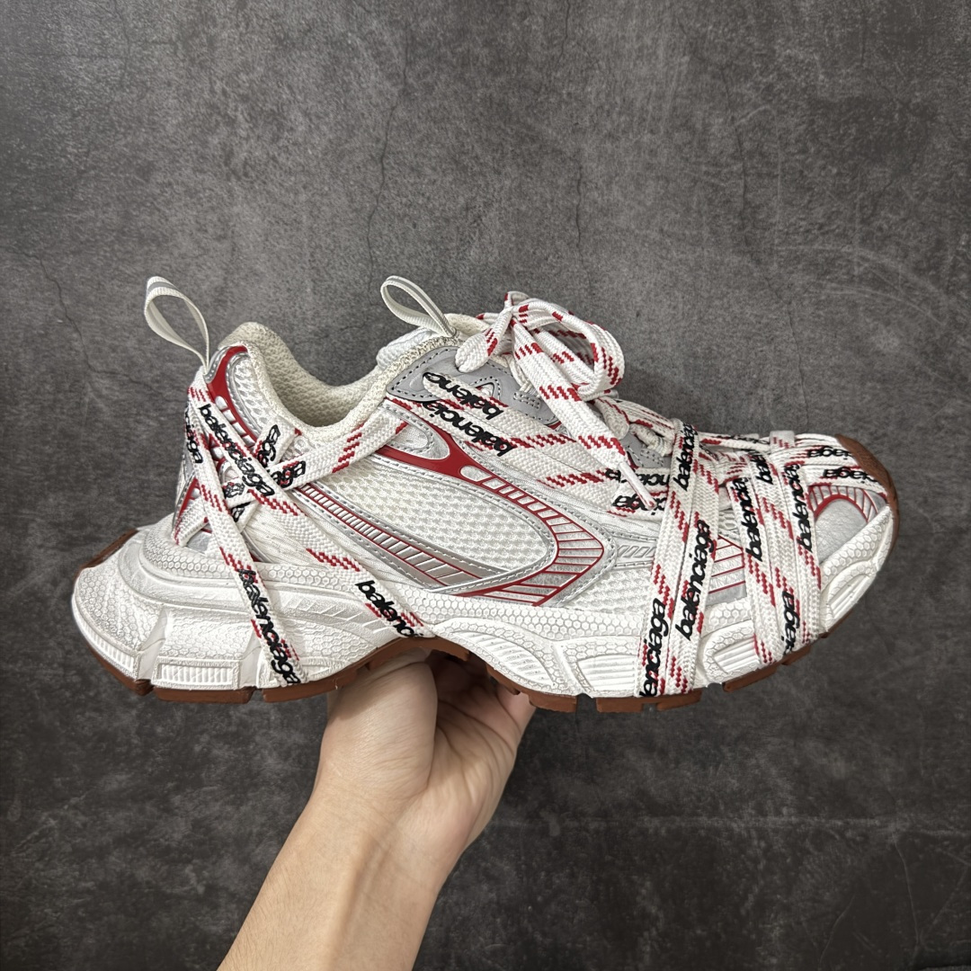 【XA版】Balenciaga 巴黎3XL 蜘蛛侠绑带 Balenciaga巴黎世家 24ss 绑带做旧款 巴黎十代网眼潮流百搭低帮老爹鞋 慢工出细活 出货即最强 皮料钢丝纹高频工艺 整体鞋面及大底做旧 网眼破坏磨毛效果 各个方面均无可挑剔 尺码：35-46 偏大一码 建议比正常运动鞋买小一号-选品中心