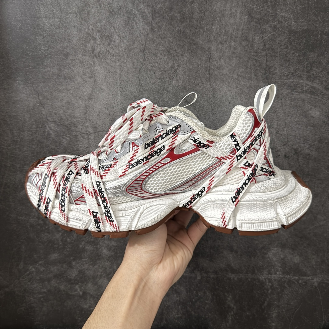 图片[2]-【XA版】Balenciaga 巴黎3XL 蜘蛛侠绑带 Balenciaga巴黎世家 24ss 绑带做旧款 巴黎十代网眼潮流百搭低帮老爹鞋 慢工出细活 出货即最强 皮料钢丝纹高频工艺 整体鞋面及大底做旧 网眼破坏磨毛效果 各个方面均无可挑剔 尺码：35-46 偏大一码 建议比正常运动鞋买小一号-选品中心