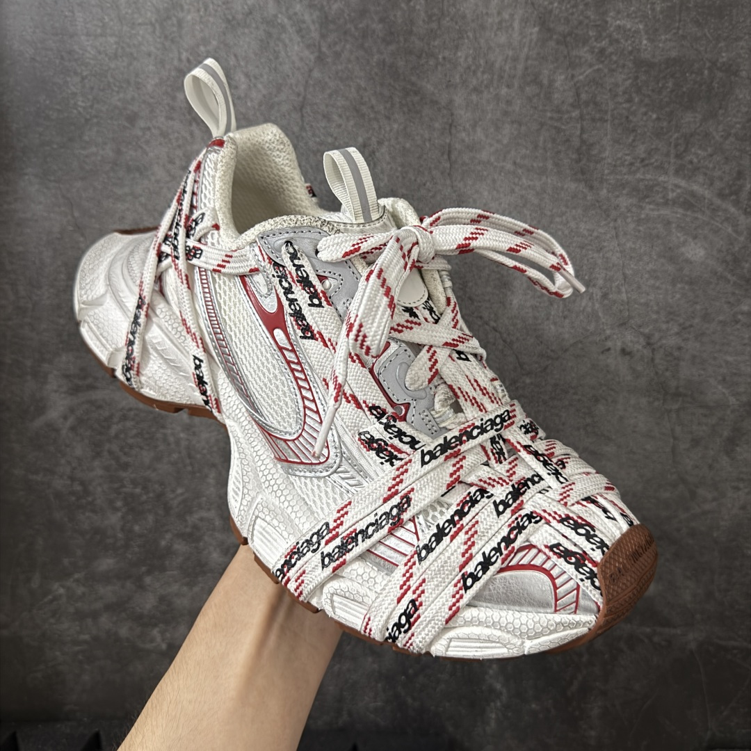 图片[3]-【XA版】Balenciaga 巴黎3XL 蜘蛛侠绑带 Balenciaga巴黎世家 24ss 绑带做旧款 巴黎十代网眼潮流百搭低帮老爹鞋 慢工出细活 出货即最强 皮料钢丝纹高频工艺 整体鞋面及大底做旧 网眼破坏磨毛效果 各个方面均无可挑剔 尺码：35-46 偏大一码 建议比正常运动鞋买小一号-选品中心