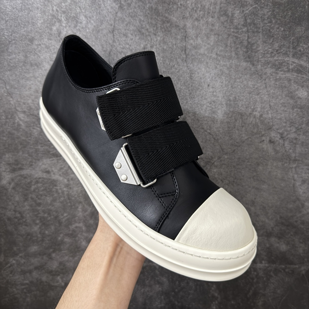 图片[3]-【莞产G版】大匡威RO / Rick Owens DRKSHDW 瑞克·欧文斯 大匡威低帮/低帮 机能金属扣西瓜头 【皮料】 东莞原厂进口全新原厂皮 【鞋头】软糯，轻轻按压有牛皮细细的纹理质感！ 【鞋底】TPU大底奶香味！硬度、肤感一比一！鞋底logo钢印清晰正确！ 【鞋垫】独家私人开模压印！牛皮贴面，双层复合！ 【尺码】 ：36 37 38 39 40 41 42 43 44 45 46！-选品中心
