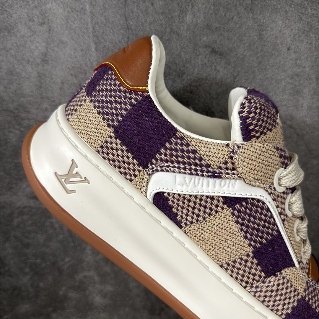 图片[7]-【HS顶级礼盒版】LV 路易威登LOUIS VUITTON Tilted Low Sneakers 倾斜系列低帮复古休闲运动文化百搭板鞋 2026早春款板鞋 饼干鞋 礼盒包装 私模开发大底 正确细节 原鞋原材料1：1打造 完美版型做工 欢迎对比市场任何品质的货品 广东原产 专业LV大厂出品 正确底 大底开发近半年 原楦型开发纸版 全鞋原材料打造 细节 针车 烫金 中底无可挑剔 包装说明书防尘布袋物件(附送官方快递加固牛皮纸外盒!!)# 尺码：39 40 41 42 43 44 45 46-选品中心