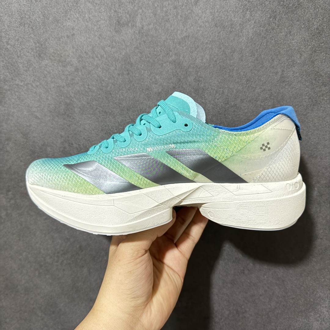 图片[2]-【公司级】Adidas Adizero PRO 4 阿迪达斯 舒适百搭防滑耐磨 低帮 休闲跑步鞋 中底配置方面搭载全掌Lightstrike Pro 鞋面采用透气网面 契合日常训练鞋的定位 外底给到了橡胶 更加防滑耐磨 货号： JS2579 尺码：36-45半-选品中心