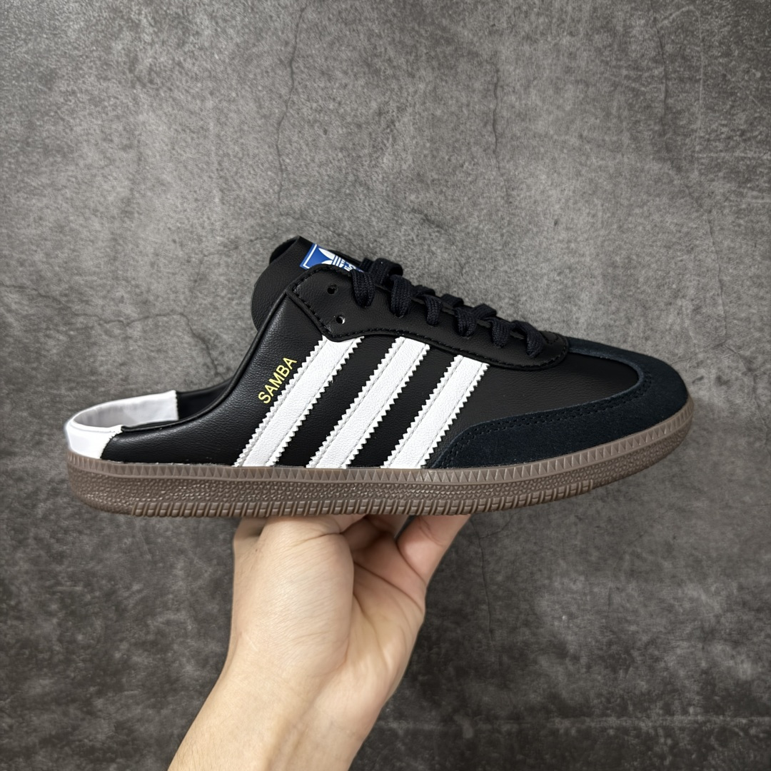 【渠道纯原】AD Original Samba OG 复古经典轻便半拖板鞋 黑白经典 LB3815 口碑大厂出品 品控大底版型不断改良更新 全套原纸板楦头开发 确保原汁原味 完美呈现桑巴版型 一比一鞋头弧度高度鞋身弧度 此版本只针对中端市场 皮料材质有所更替 其他数据细节工艺流程均保持一致 绝不口嗨 细节品控鞋型随意对比 正确烫金高频细节 原装纳米超迁皮料 独家私模橡胶大底 原盒原配 尺码:35.5 36 36.5 37.5 38 38.5 39 40 40.5 41 42 42.5 43 44 44.5 45-选品中心