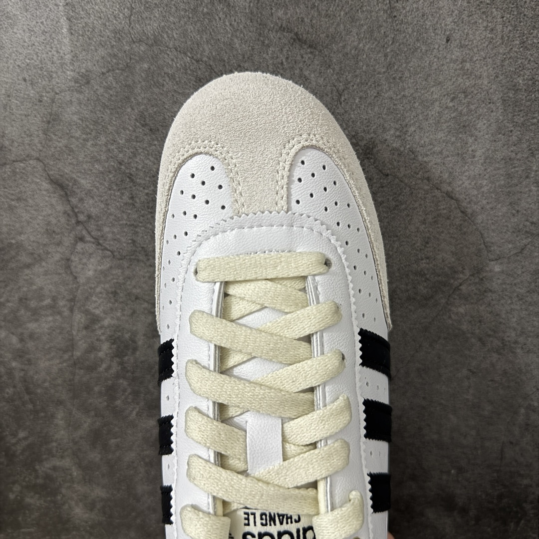 图片[5]-【渠道纯原版】Adidas Originals Changle系列 阿迪达斯 三叶草 百搭低帮休闲运动板鞋 KJ3959 市场最高版本 完美还原zp细节，注意区别市场任何版本，完全不是一路货色‼️ 全鞋原材料打造，无任何色差，正确鞋型，后跟港宝材料定型，正确微透生胶大底，反口内里头层细腻小牛皮，纸板中底 鞋垫背胶，侧面正确烫金压印字母，所有细节完美还原‼️ 尺码：35 36 36.5 37 38 38.5 39 40 40.5 41 42 42.5 43 44 44.5 45-选品中心