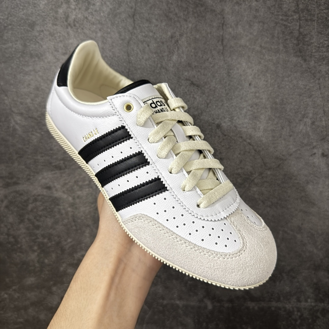 图片[3]-【渠道纯原版】Adidas Originals Changle系列 阿迪达斯 三叶草 百搭低帮休闲运动板鞋 KJ3959 市场最高版本 完美还原zp细节，注意区别市场任何版本，完全不是一路货色‼️ 全鞋原材料打造，无任何色差，正确鞋型，后跟港宝材料定型，正确微透生胶大底，反口内里头层细腻小牛皮，纸板中底 鞋垫背胶，侧面正确烫金压印字母，所有细节完美还原‼️ 尺码：35 36 36.5 37 38 38.5 39 40 40.5 41 42 42.5 43 44 44.5 45-选品中心