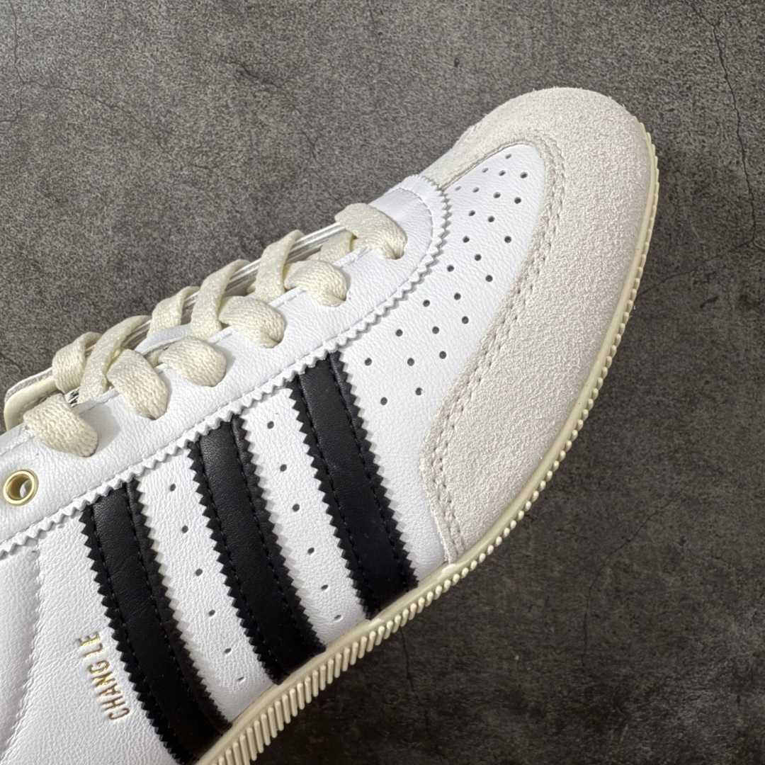 图片[6]-【渠道纯原版】Adidas Originals Changle系列 阿迪达斯 三叶草 百搭低帮休闲运动板鞋 KJ3959 市场最高版本 完美还原zp细节，注意区别市场任何版本，完全不是一路货色‼️ 全鞋原材料打造，无任何色差，正确鞋型，后跟港宝材料定型，正确微透生胶大底，反口内里头层细腻小牛皮，纸板中底 鞋垫背胶，侧面正确烫金压印字母，所有细节完美还原‼️ 尺码：35 36 36.5 37 38 38.5 39 40 40.5 41 42 42.5 43 44 44.5 45-选品中心