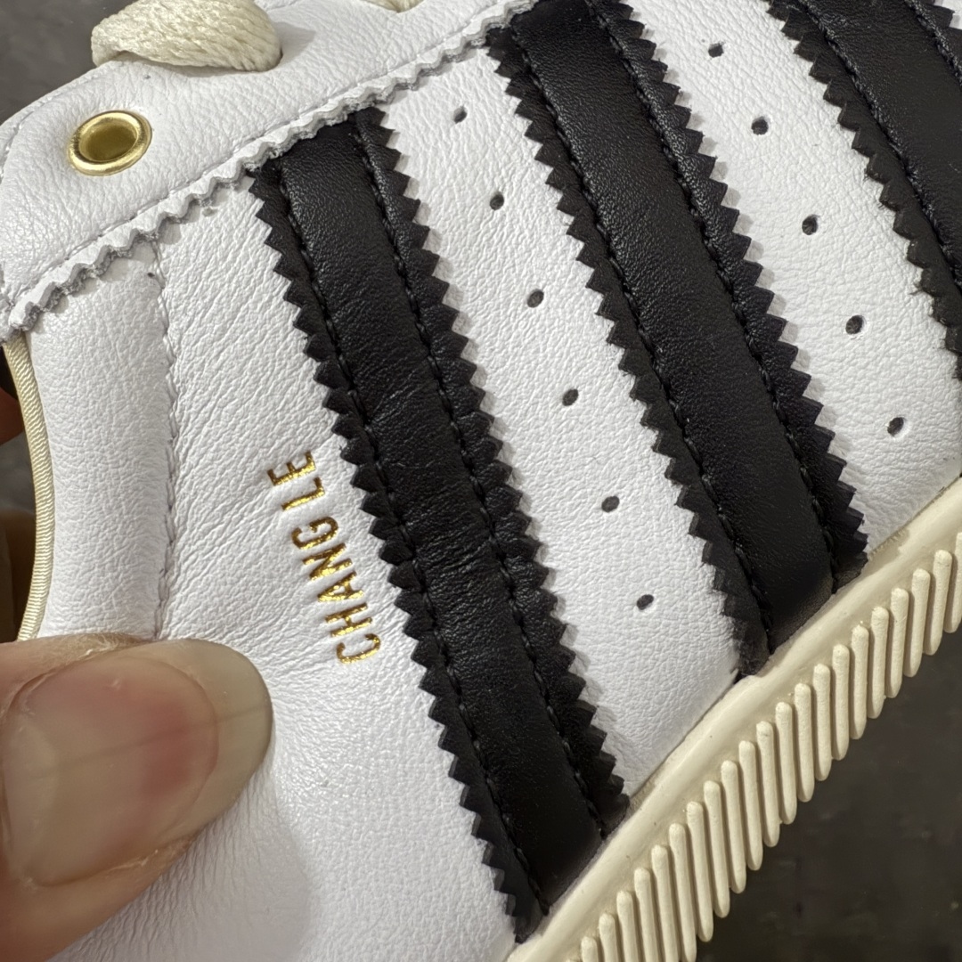 图片[3]-【渠道纯原版】Adidas Originals Changle系列 阿迪达斯 三叶草 百搭低帮休闲运动板鞋 KJ3959 市场最高版本 完美还原zp细节，注意区别市场任何版本，完全不是一路货色‼️ 全鞋原材料打造，无任何色差，正确鞋型，后跟港宝材料定型，正确微透生胶大底，反口内里头层细腻小牛皮，纸板中底 鞋垫背胶，侧面正确烫金压印字母，所有细节完美还原‼️ 尺码：35 36 36.5 37 38 38.5 39 40 40.5 41 42 42.5 43 44 44.5 45-选品中心