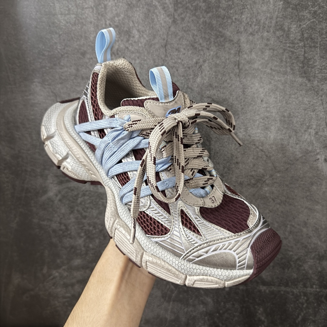 图片[3]-【XA版】巴黎3XL 蜘蛛侠绑带 Balenciaga巴黎世家 24ss 绑带做旧款 巴黎十代网眼潮流百搭低帮老爹鞋 慢工出细活 出货即最强 皮料钢丝纹高频工艺 整体鞋面及大底做旧 网眼破坏磨毛效果 各个方面均无可挑剔 尺码：35-46 偏大一码 建议比正常运动鞋买小一号-选品中心