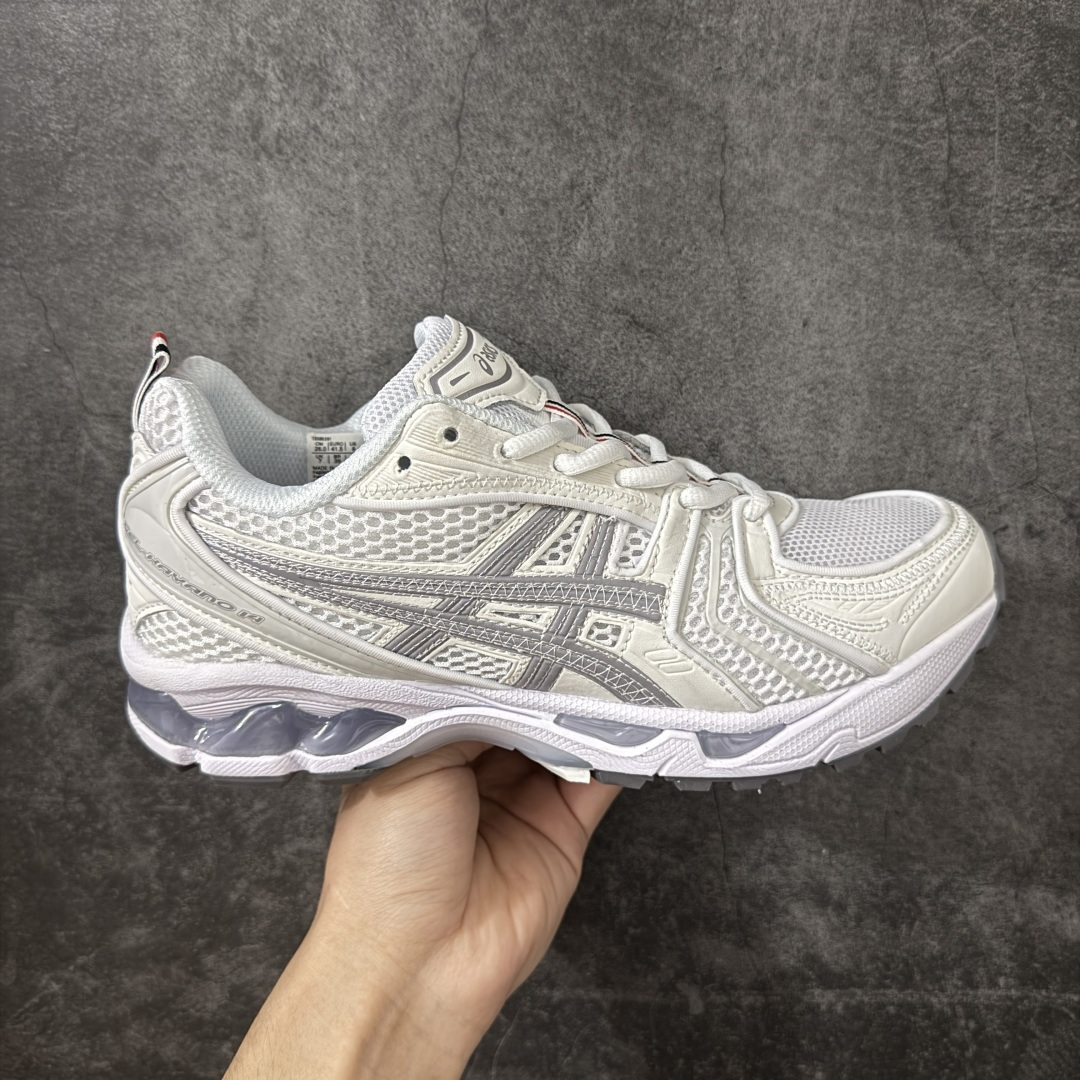 【首发版】亚瑟士Thom Browne TB x Asics Gel-Kayano 14系列GEL-K14 复古舒适 织物合成革减震防滑耐磨 低帮 休闲跑步鞋 原装纸板楦头开发 独家私模五层组合大底 原厂定制缓震硅胶加持 原盒原配 官方四联吊牌 一比一同步原鞋工艺和用料 后跟一样采用了GEL缓震胶 整体系列设计非常的科技感！ 锻炼跑步的同时让你一样时尚百搭！ 尺码：36-45-选品中心