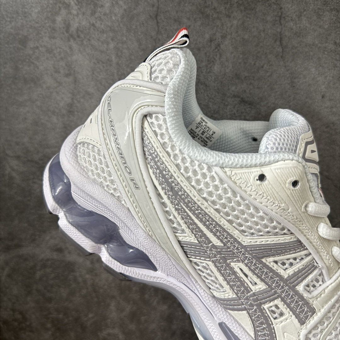 图片[7]-【首发版】亚瑟士Thom Browne TB x Asics Gel-Kayano 14系列GEL-K14 复古舒适 织物合成革减震防滑耐磨 低帮 休闲跑步鞋 原装纸板楦头开发 独家私模五层组合大底 原厂定制缓震硅胶加持 原盒原配 官方四联吊牌 一比一同步原鞋工艺和用料 后跟一样采用了GEL缓震胶 整体系列设计非常的科技感！ 锻炼跑步的同时让你一样时尚百搭！ 尺码：36-45-选品中心