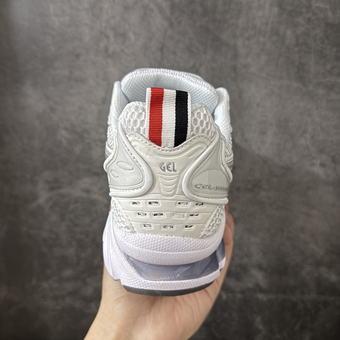 图片[4]-【首发版】亚瑟士Thom Browne TB x Asics Gel-Kayano 14系列GEL-K14 复古舒适 织物合成革减震防滑耐磨 低帮 休闲跑步鞋 原装纸板楦头开发 独家私模五层组合大底 原厂定制缓震硅胶加持 原盒原配 官方四联吊牌 一比一同步原鞋工艺和用料 后跟一样采用了GEL缓震胶 整体系列设计非常的科技感！ 锻炼跑步的同时让你一样时尚百搭！ 尺码：36-45-选品中心