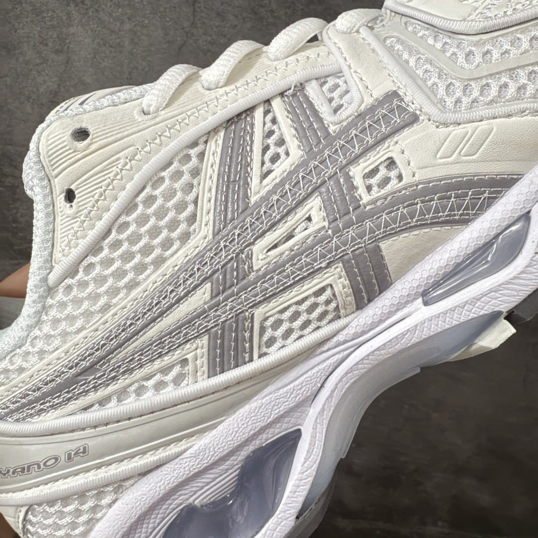 图片[4]-【首发版】亚瑟士Thom Browne TB x Asics Gel-Kayano 14系列GEL-K14 复古舒适 织物合成革减震防滑耐磨 低帮 休闲跑步鞋 原装纸板楦头开发 独家私模五层组合大底 原厂定制缓震硅胶加持 原盒原配 官方四联吊牌 一比一同步原鞋工艺和用料 后跟一样采用了GEL缓震胶 整体系列设计非常的科技感！ 锻炼跑步的同时让你一样时尚百搭！ 尺码：36-45-选品中心