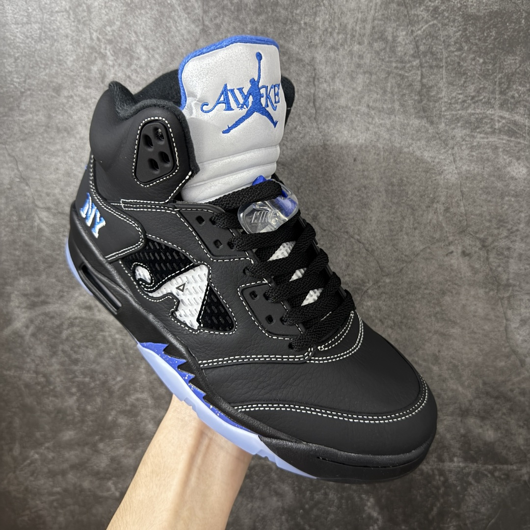 图片[3]-【KZ纯原】Awake NY x Air Jordan AJ5 联名黑蓝 DV4982-004 国内一线大厂出品 匠心打造 头层皮料原厂数据 全新纸板 模具打造 外贸 平台高端零售专供品质 品质毋庸置疑 一眼正品既视感 细节均已解码 尺码：36 36.5 37.5 38 38.5 39 40 40.5 41 42 42.5 43 44 44.5 45 46 47.5-选品中心