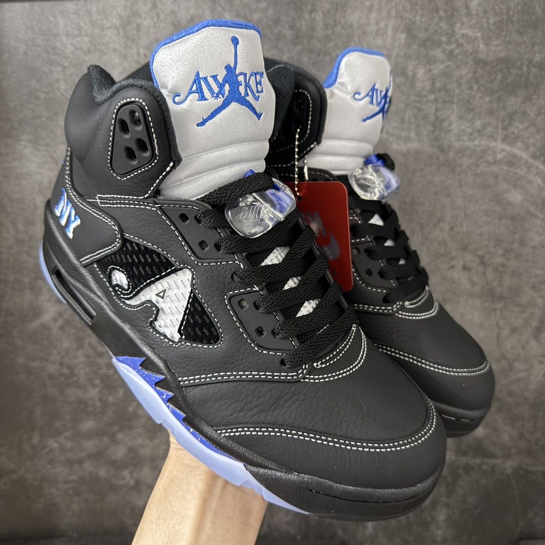 【KZ纯原】Awake NY x Air Jordan AJ5 联名黑蓝 DV4982-004 国内一线大厂出品 匠心打造 头层皮料原厂数据 全新纸板 模具打造 外贸 平台高端零售专供品质 品质毋庸置疑 一眼正品既视感 细节均已解码 尺码：36 36.5 37.5 38 38.5 39 40 40.5 41 42 42.5 43 44 44.5 45 46 47.5-选品中心