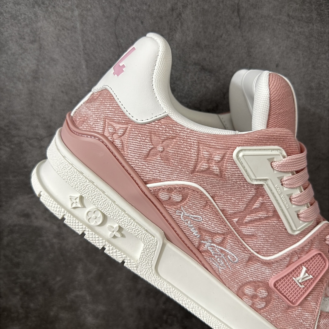 图片[7]-【广东纯原版】LV Louis Vuitton Trainer 低帮休闲板鞋 代购级别 ZP级全套包装 原版购入历时近两个月开发打造！ 经典多拼色超好看 原版完美楦型 调试了两个月 鞋面独家订制压纹粒面小牛皮 大底TPU、模具费2w+ 质感媲美原版 垫脚聚米微料加透气英伦网布 细节原版一致 ❗️请注意区分市面通货材料 版型 包装配件 尺码：35-46-选品中心