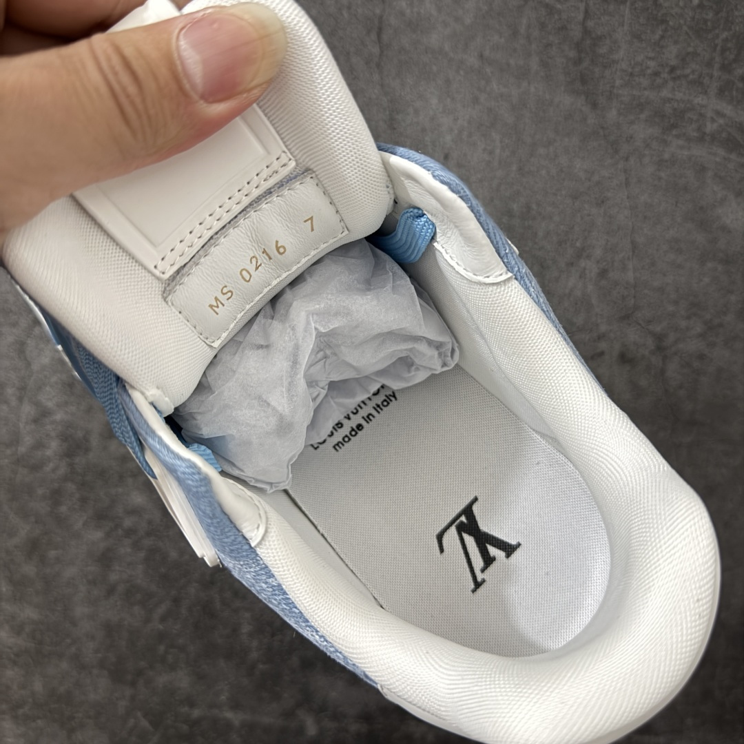图片[10]-【广东纯原版】LV Louis Vuitton Trainer 低帮休闲板鞋 代购级别 ZP级全套包装 原版购入历时近两个月开发打造！ 经典多拼色超好看 原版完美楦型 调试了两个月 鞋面独家订制压纹粒面小牛皮 大底TPU、模具费2w+ 质感媲美原版 垫脚聚米微料加透气英伦网布 细节原版一致 ❗️请注意区分市面通货材料 版型 包装配件 尺码：35-46-选品中心