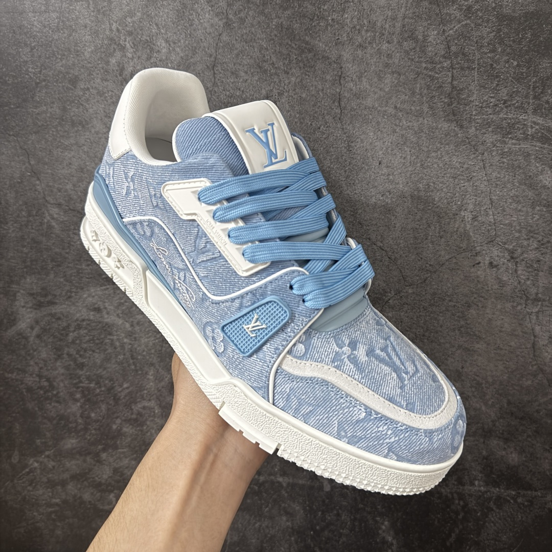 图片[3]-【广东纯原版】LV Louis Vuitton Trainer 低帮休闲板鞋 代购级别 ZP级全套包装 原版购入历时近两个月开发打造！ 经典多拼色超好看 原版完美楦型 调试了两个月 鞋面独家订制压纹粒面小牛皮 大底TPU、模具费2w+ 质感媲美原版 垫脚聚米微料加透气英伦网布 细节原版一致 ❗️请注意区分市面通货材料 版型 包装配件 尺码：35-46-选品中心