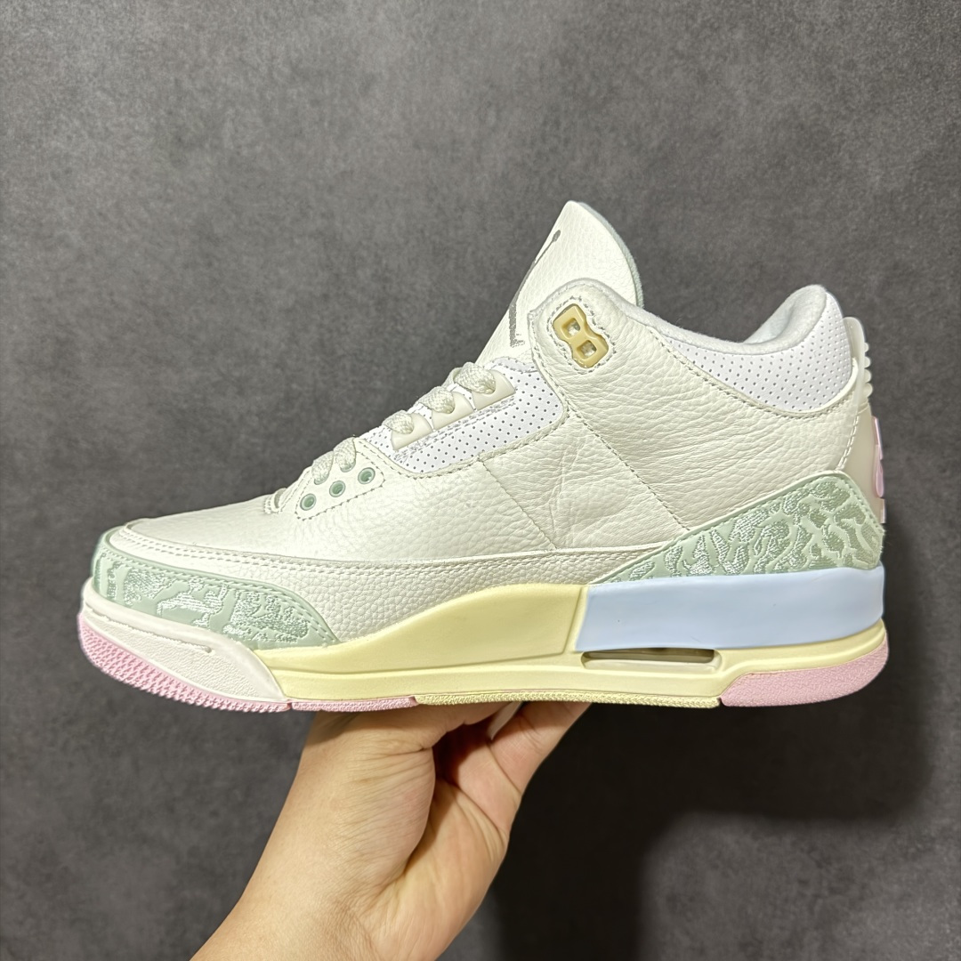 图片[2]-【公司级】NK Air Jordan 3 Retro 原装配色 最强性价比AJ3 同价区间无对手‼ #原装头层材料 用料绝不含糊 #正确荔枝纹路 客供原厂磨具 清洁度 电绣工艺 皮料切割干净无任何毛边 #细节完美 质感出众的白色皮革搭配经典爆裂纹 上脚效果极佳 区别市面小作坊 货号：CF9249 011 尺码：36 36.5 37.5 38 38.5 39 40 40.5 41 42 42.5 43 44 44.5 45-选品中心