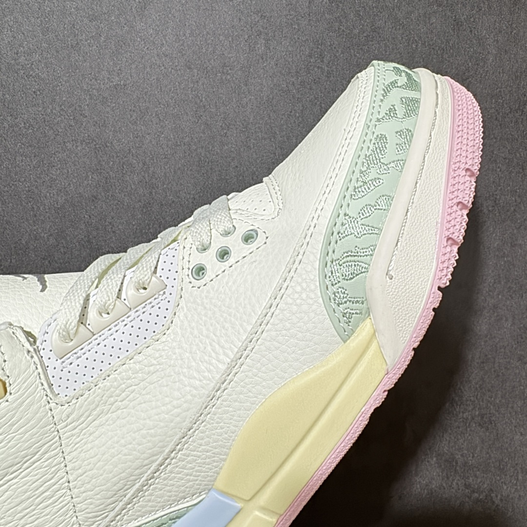 图片[8]-【公司级】NK Air Jordan 3 Retro 原装配色 最强性价比AJ3 同价区间无对手‼ #原装头层材料 用料绝不含糊 #正确荔枝纹路 客供原厂磨具 清洁度 电绣工艺 皮料切割干净无任何毛边 #细节完美 质感出众的白色皮革搭配经典爆裂纹 上脚效果极佳 区别市面小作坊 货号：CF9249 011 尺码：36 36.5 37.5 38 38.5 39 40 40.5 41 42 42.5 43 44 44.5 45-选品中心