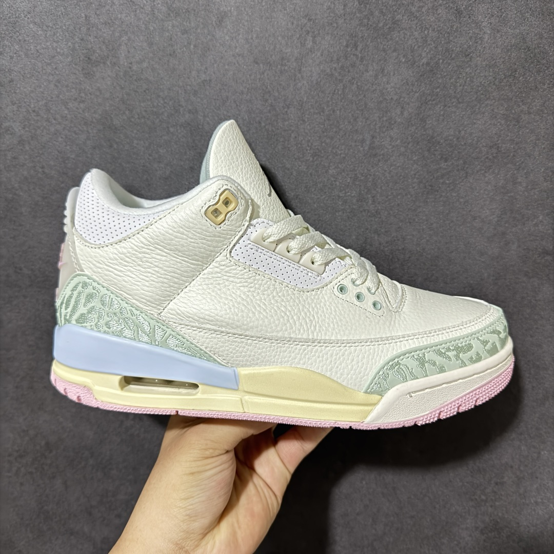 【公司级】NK Air Jordan 3 Retro 原装配色 最强性价比AJ3 同价区间无对手‼ #原装头层材料 用料绝不含糊 #正确荔枝纹路 客供原厂磨具 清洁度 电绣工艺 皮料切割干净无任何毛边 #细节完美 质感出众的白色皮革搭配经典爆裂纹 上脚效果极佳 区别市面小作坊 货号：CF9249 011 尺码：36 36.5 37.5 38 38.5 39 40 40.5 41 42 42.5 43 44 44.5 45-选品中心