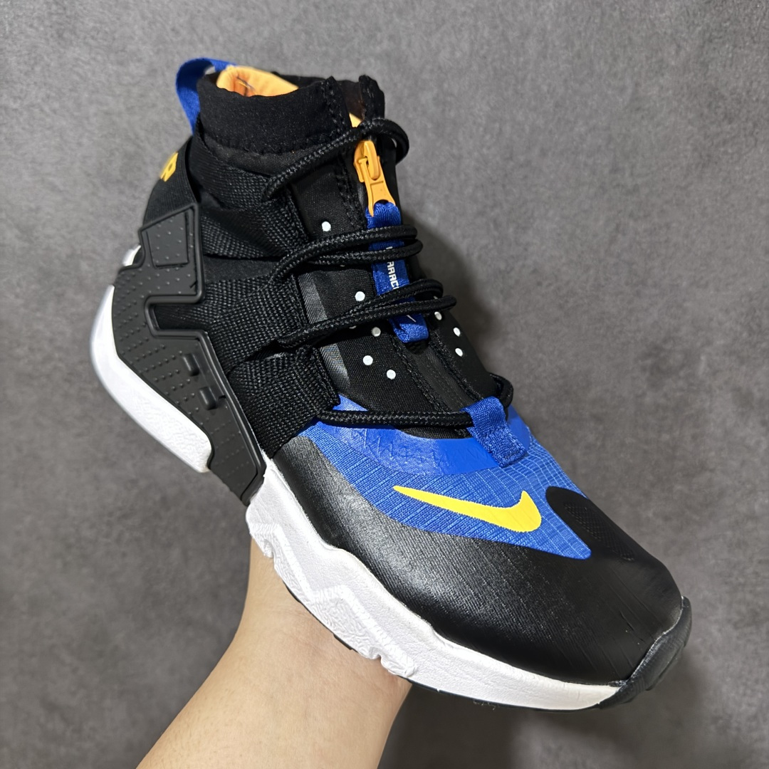 图片[3]-【公司级】Nike Air Huarache Gripp Black防滑轻便 高帮跑步鞋 男女同款 黑蓝 货号：AO1730-100 尺码：36-45 （无半码）-选品中心