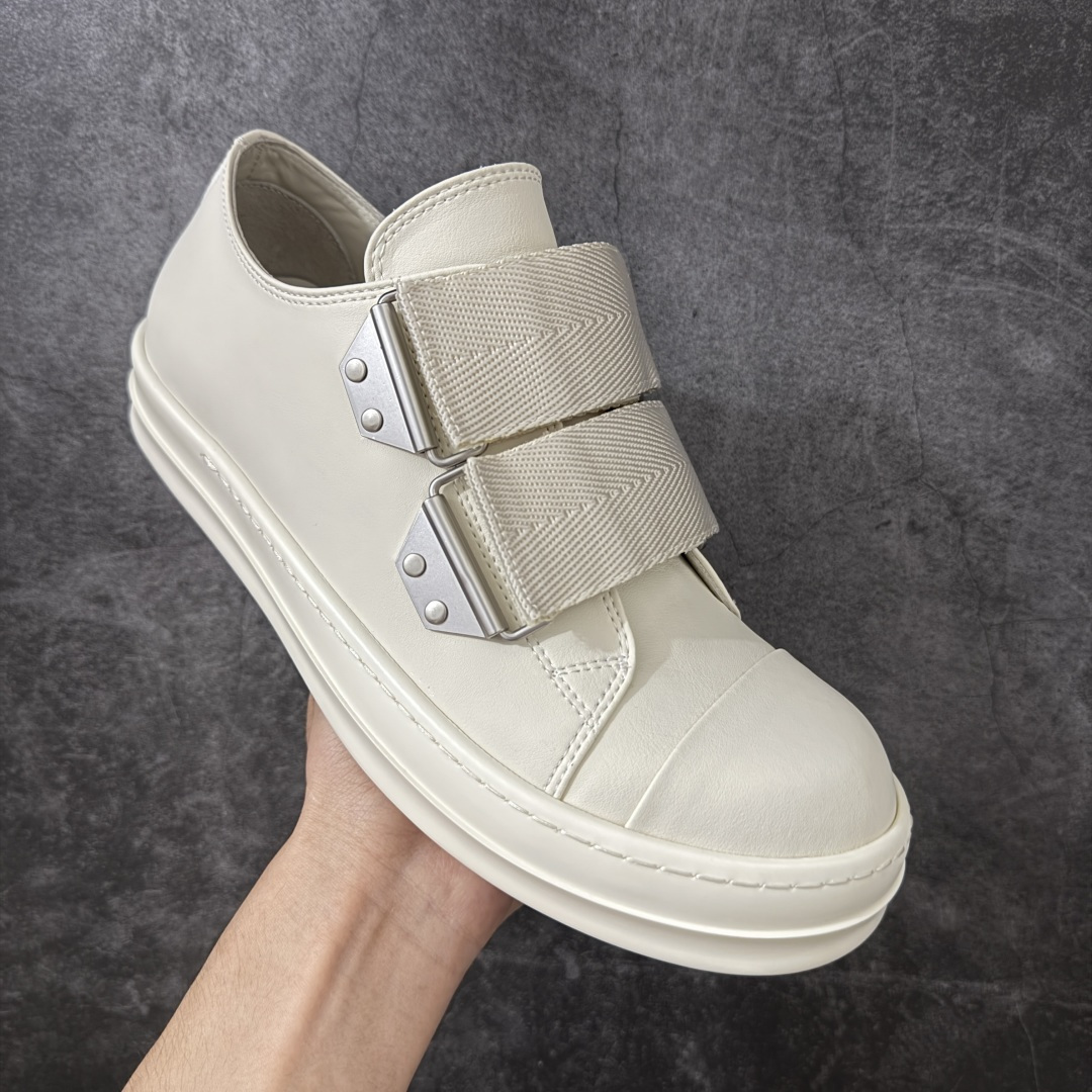 图片[3]-【莞产G版】大匡威RO / Rick Owens DRKSHDW 瑞克·欧文斯 大匡威低帮/低帮 机能金属扣西瓜头 【皮料】 东莞原厂进口全新原厂皮 【鞋头】软糯，轻轻按压有牛皮细细的纹理质感！ 【鞋底】TPU大底奶香味！硬度、肤感一比一！鞋底logo钢印清晰正确！ 【鞋垫】独家私人开模压印！牛皮贴面，双层复合！ 【尺码】 36 37 38 39 40 41 42 43 44 45 46！-选品中心